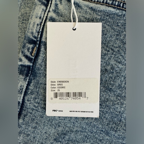 Edwin Bree Ankle Straight Cropped Jeans | Cosmic Wash - Picture 8 of 12